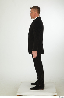 Steve Q black oxford shoes black trousers bow tie dressed smoking jacket smoking trousers standing whole body 0011.jpg